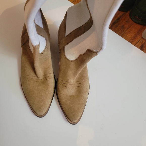 UO Leslie Tall Two Tone Colorblock Cowboy Boots NWOT Size 9 - Picture 12 of 12